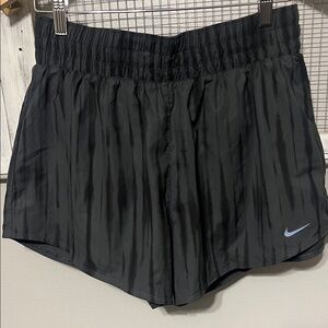 Nike Women's Black Striped Athletic Shorts